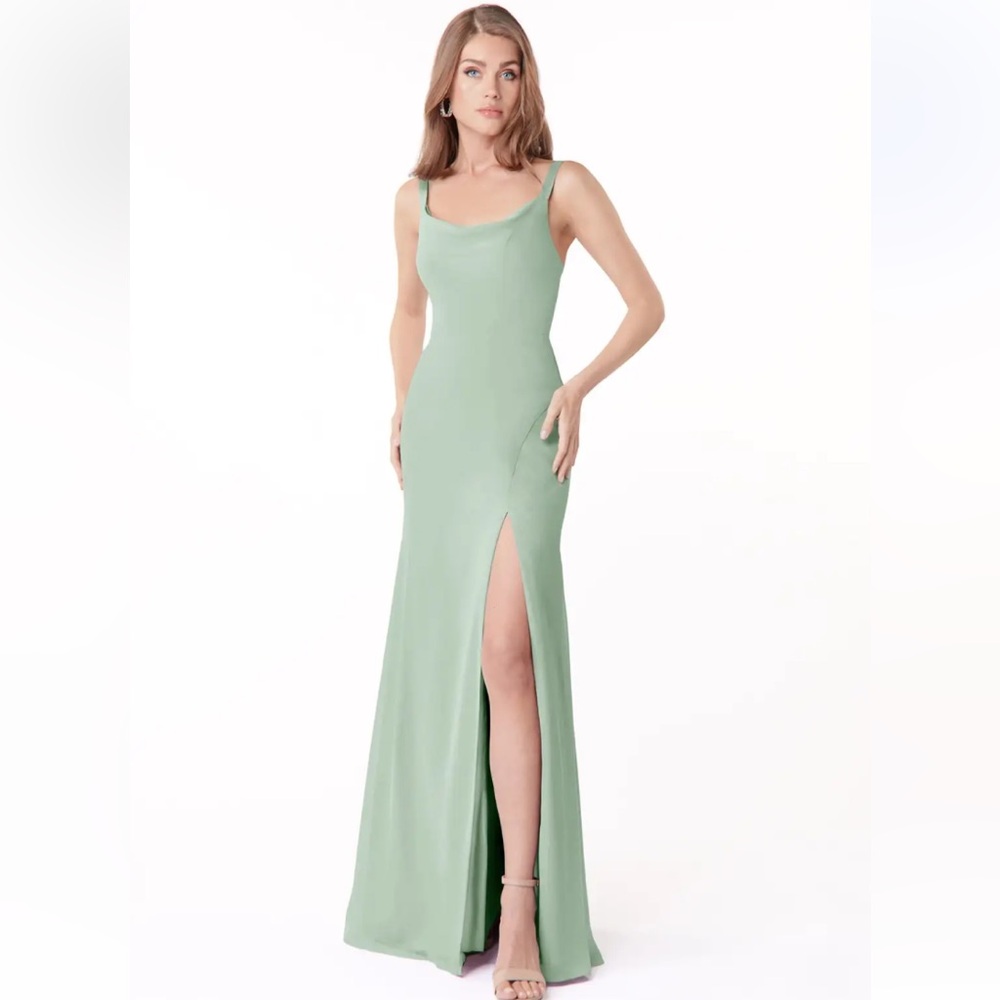 Azazie Salma Bridesmaid Dress (agave)
